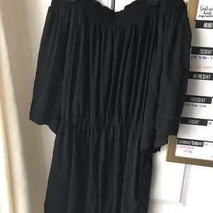 black off the shoulder romper